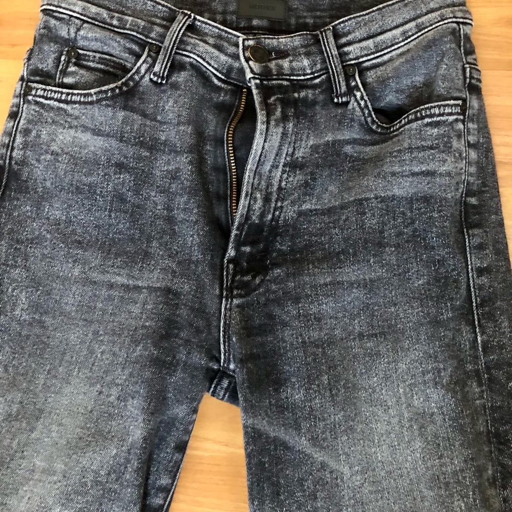 MOTHER Women Faded blue Straight Jeans 26 Size - Picture 2 of 8